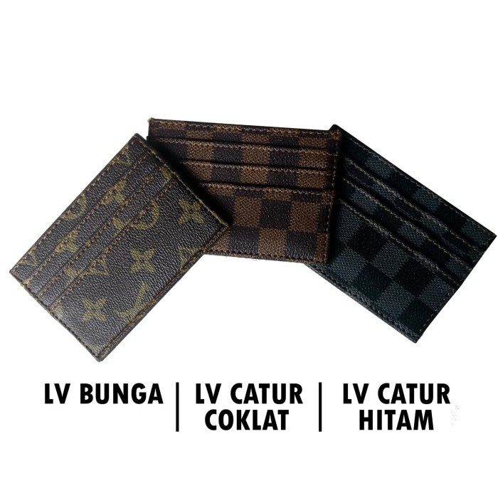 

READY Card Holder Mini Dompet Kartu Nama ATM KTP LV Damier Motif Catur TERMURAH