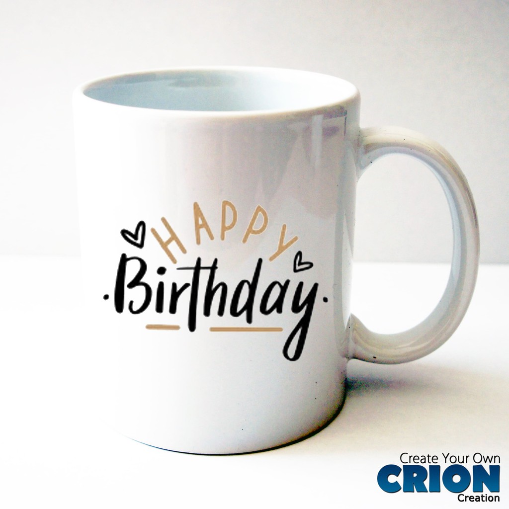 Gelas Mug Happy Birthday - Hadiah - Kado - By Crion