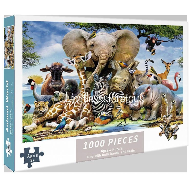 Puzzle Jigsaw 1000 pcs ANIMAL WORLD