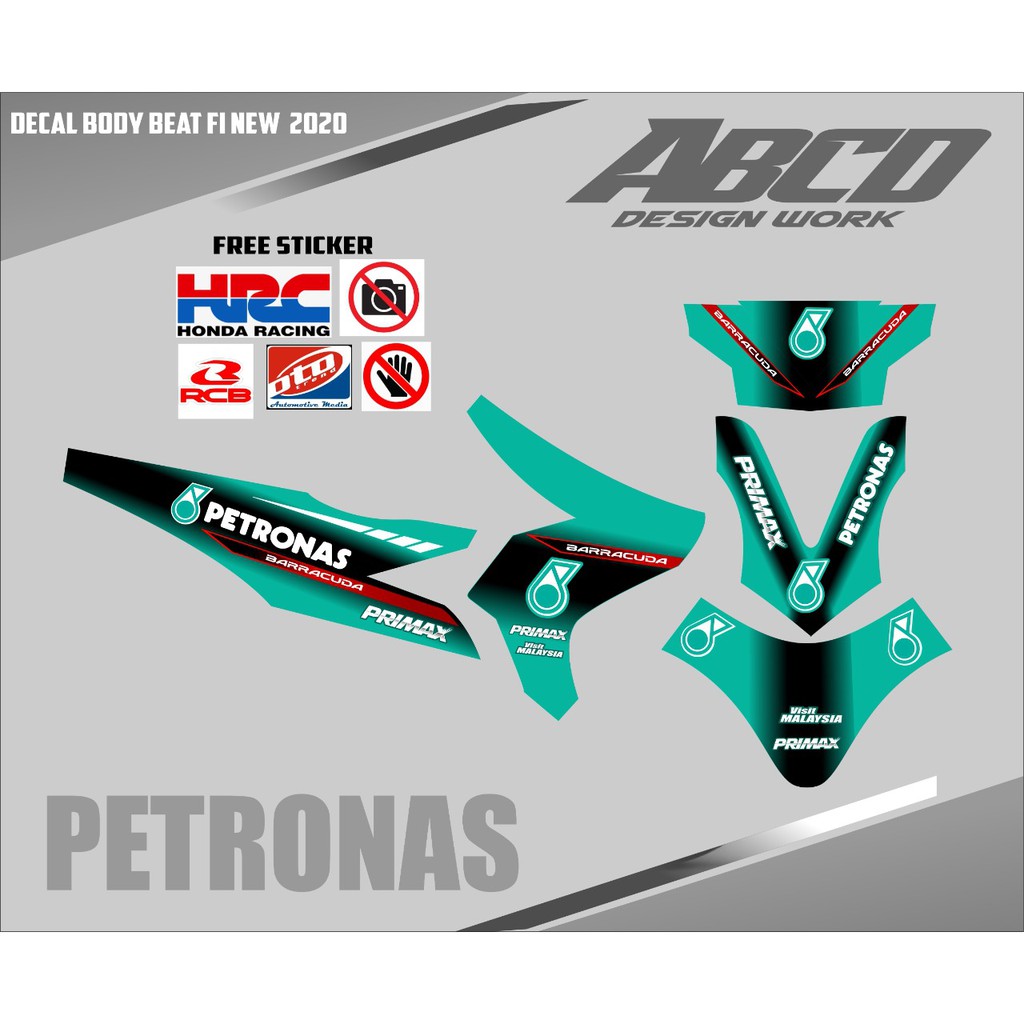 Decal Fullbodi Beat Deluxe Petronas, Beat 2020, Beat 2021, Beat Street Fullbodi Petronas Racing