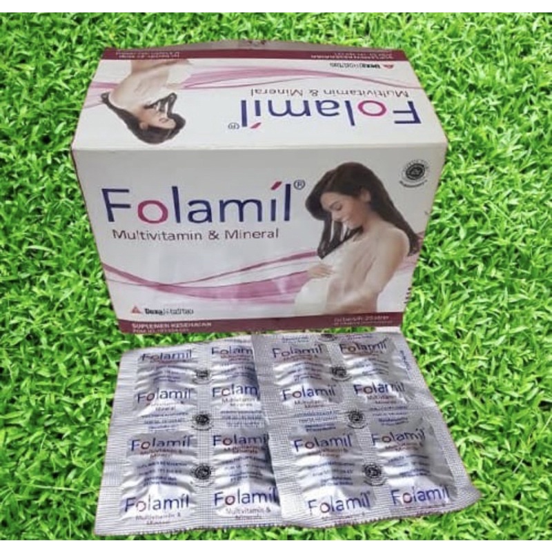 Folamil strip 4 tablet ( supplement lengkap ibu hamil )