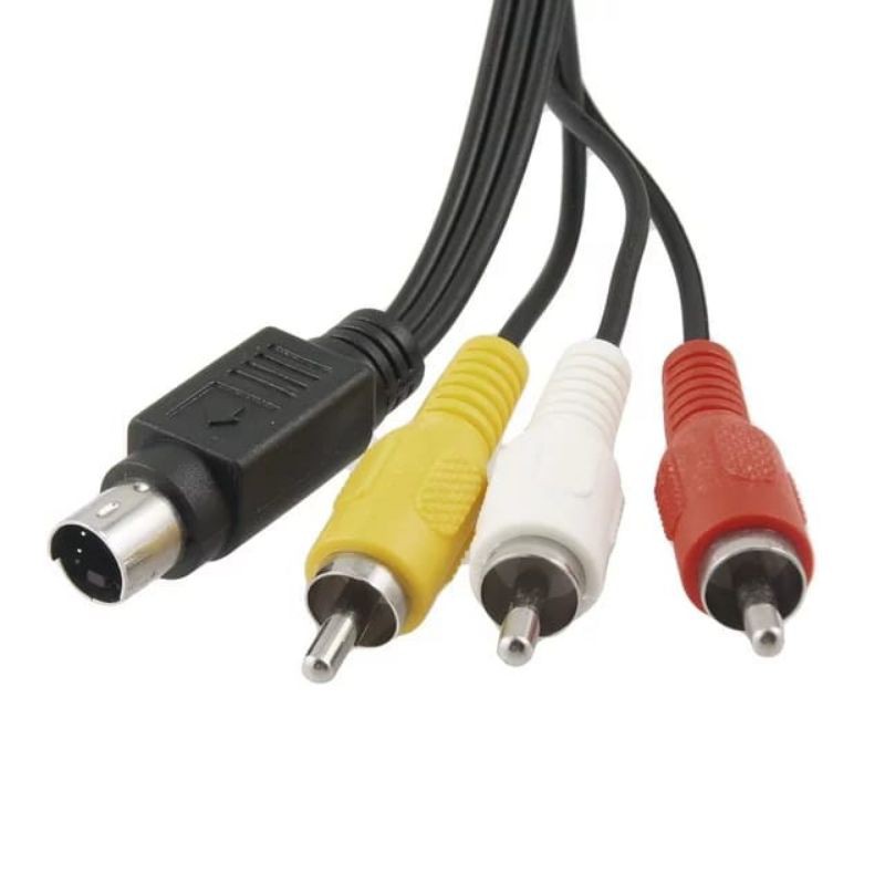 Kabel S video 4 pin to RCA male 1.45meter