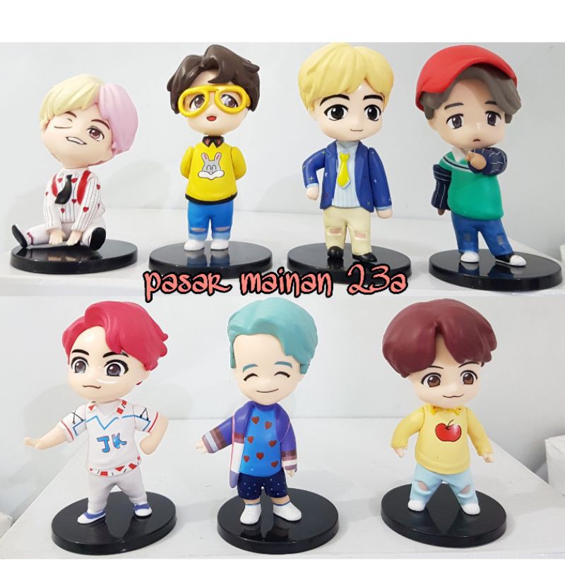 BTS KPOP Stars Figure Set 7 Miniatur Hiasan Topper/pajangan BTS/BTS KPOP Army