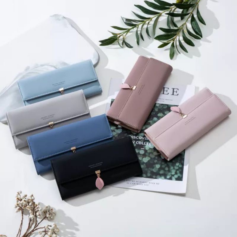 Medan Termurah KD09 Korean style Dompet  daun dompet panjang Dompet import cantik