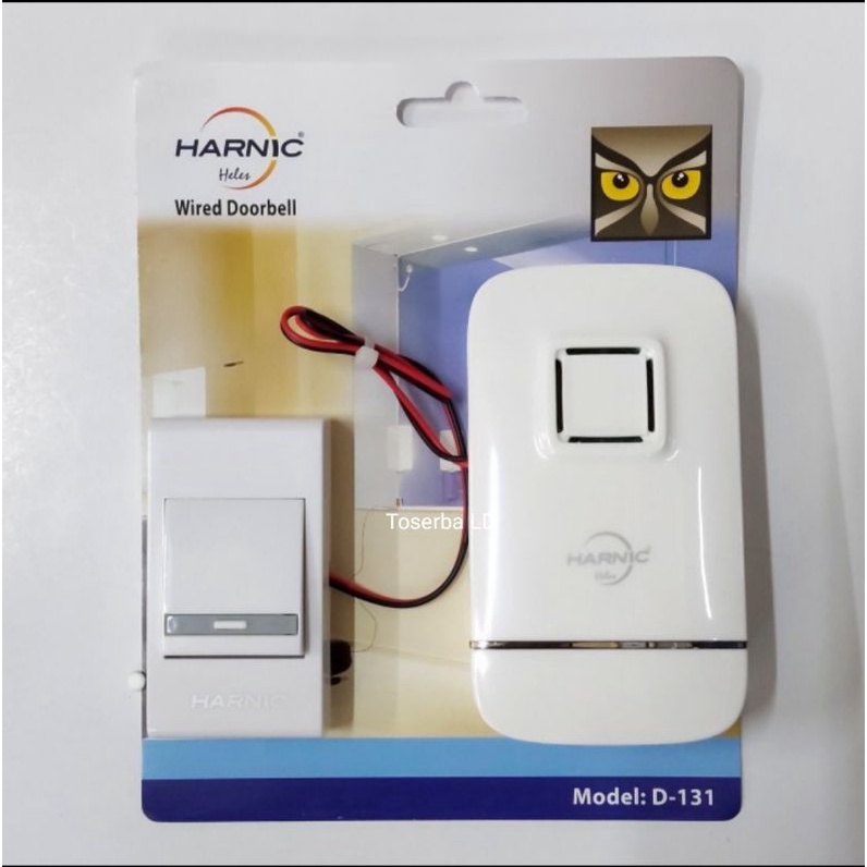 Doorbell Bel Pintu Rumah Kabel Baterai Heles