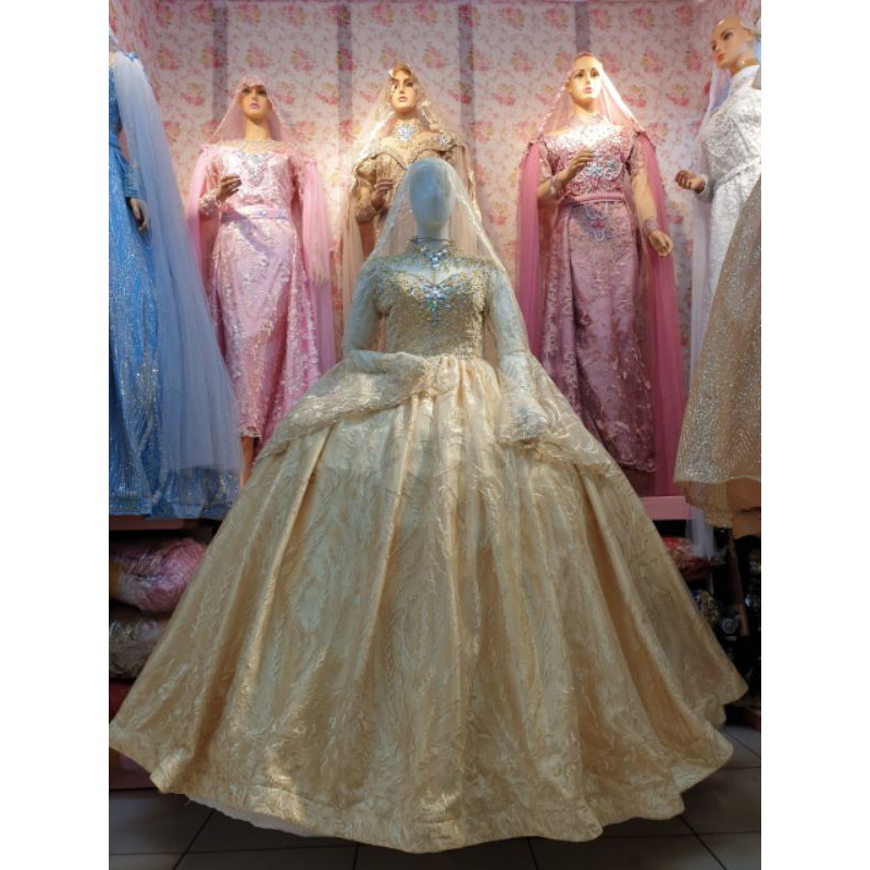 GAUN PENGANTIN MODERN MEWAH