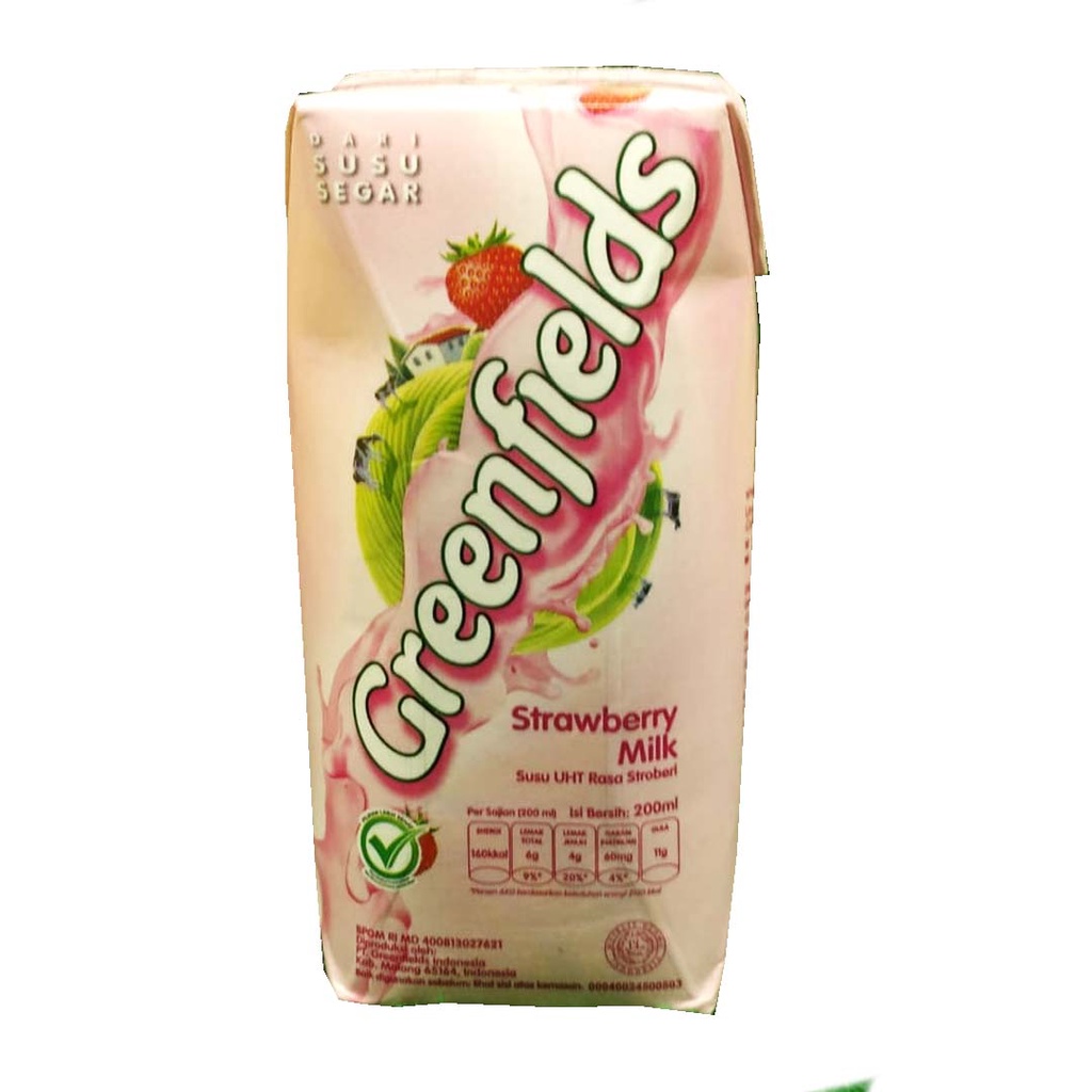 

GREENFIELDS STRAWBERRY MILK 200ML