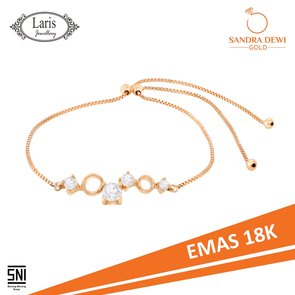 Gelang Galaxy Interstellar Vol 2 Collection Sandra Dewi Gold - Gelang Serut Emas 18k