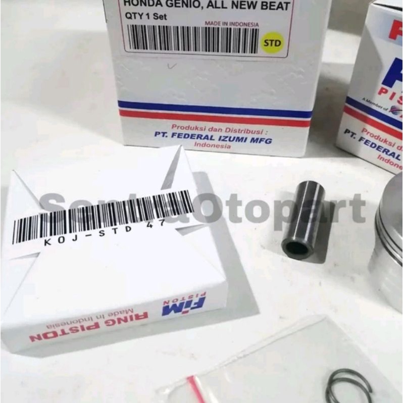 Piston seher kit beat led 2020 scoopy 2021 genio oversize std 0 fim