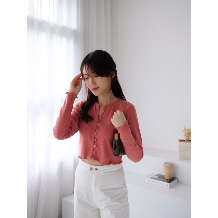 Kadaka O-0152 Outer Crop Cardigan Korea Banyak Kancing