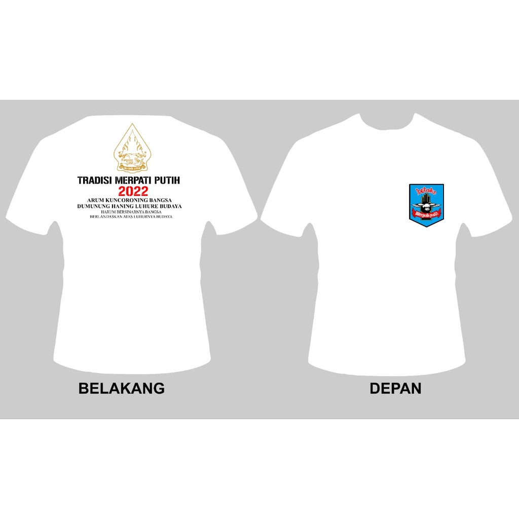Kaos Tradisi PPS Betako Merpatih Putih Tahun 2022 | Kaos Silat Merpati Putih | Kaos Merpati Putih Pe