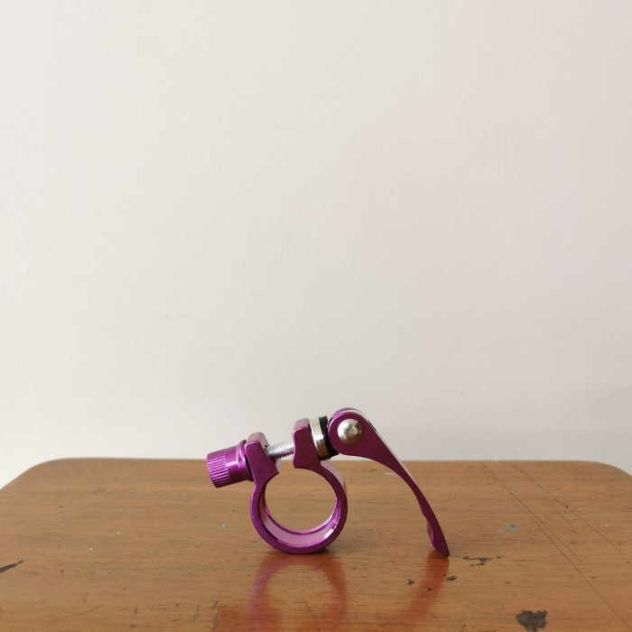 Clamp Sepeda Quick Release Seatpost 28.6 Alloy Ungu