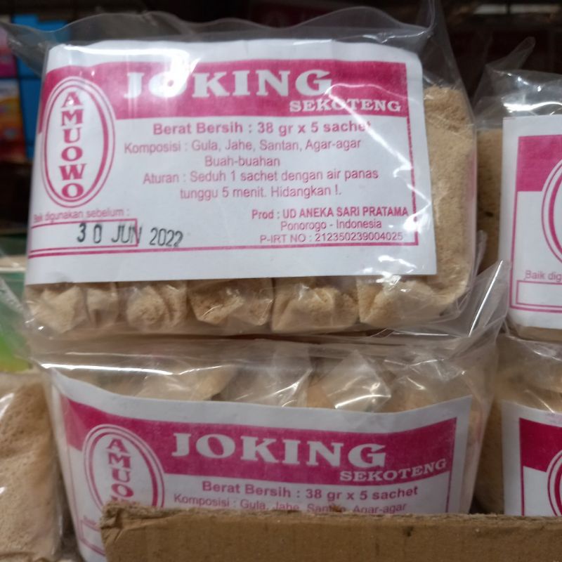 

Wedang sekoteng bubuk instant AMUOWO plus jahe (10 pcs)