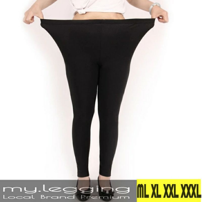 Legging Panjang Bahan Spandek Ukuran ML Hingga XXXL