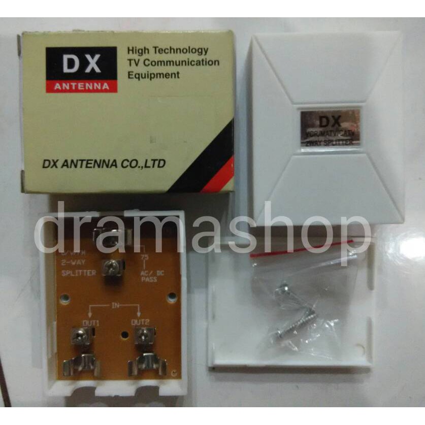 Splitter Spliter Antena TV DX 2 way