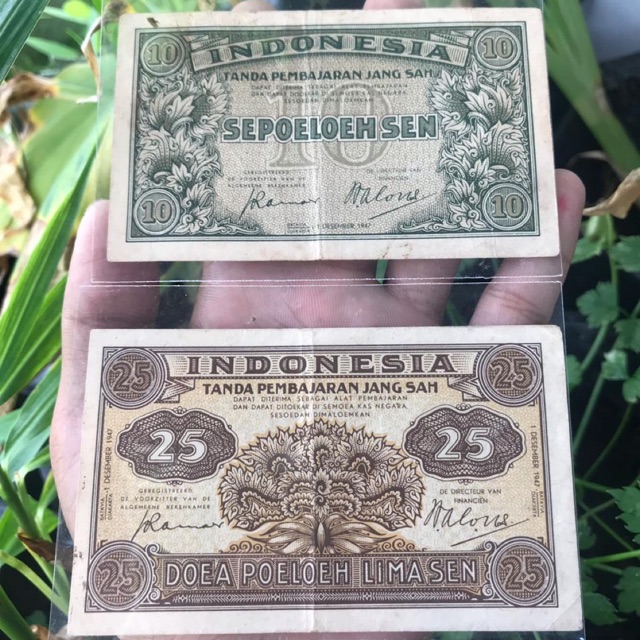 Uang Kuno Federal 10 dan 25 Sen