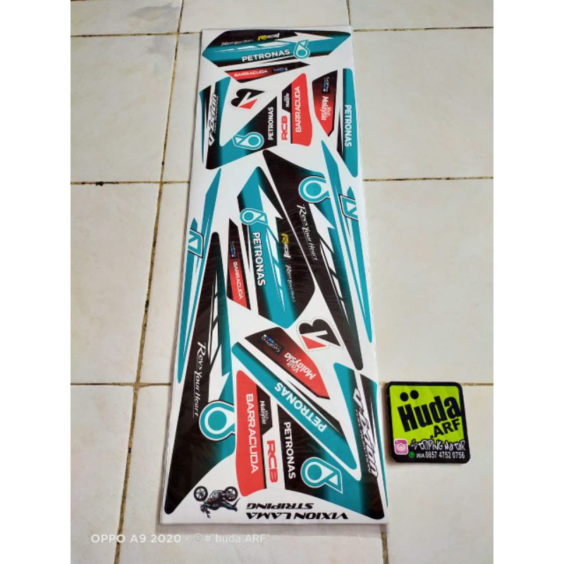 Striping sticker variasi vixion old petronas