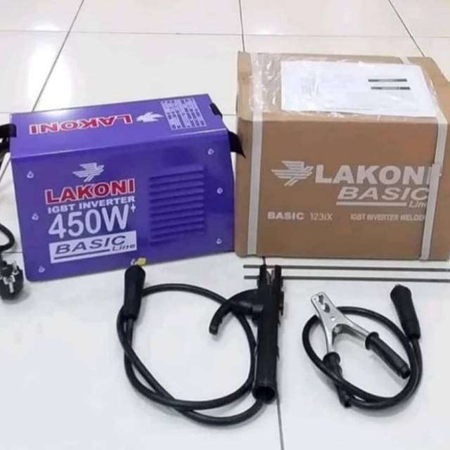 Mesin Las LAKONI BASIC 123IX 450 Watt Inverter IGBT