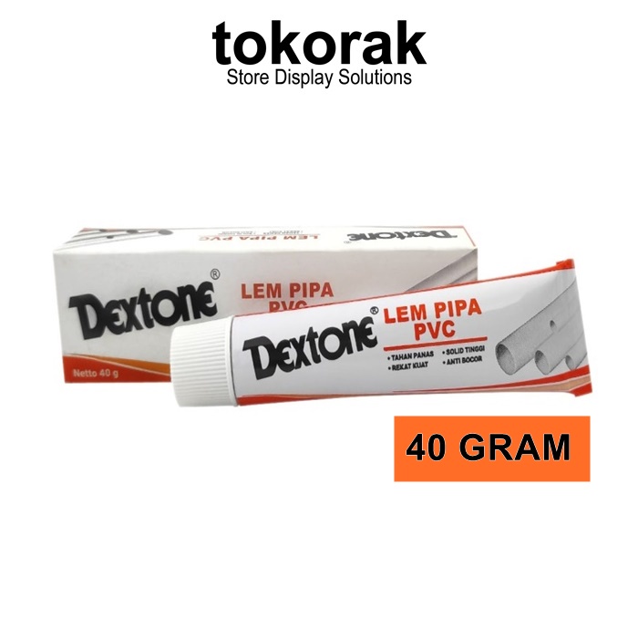 LEM PIPA PVC DEXTONE ODOL 40 GR - LEM PVC TUBE - LEM PIPA PARALON