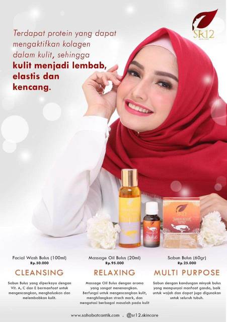 TRIO BULUS SR12 YANG BIKIN MULUS / SABUN BULUS 12 / MINYAK BULUS SR12 / FACIAL WASH BULUS SR12