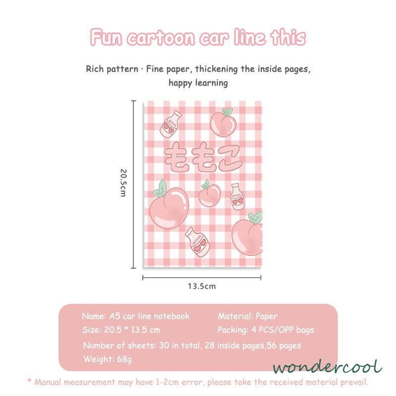 Kreatif A5 Notebook Lucu Alat Tulis Siswa Kantor Notepad-Won