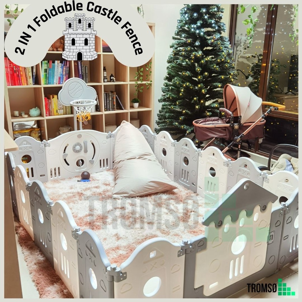 Tromso Pagar Lipat Bayi / Pagar Keamanan Anak / Children Safety Fence CASTLE