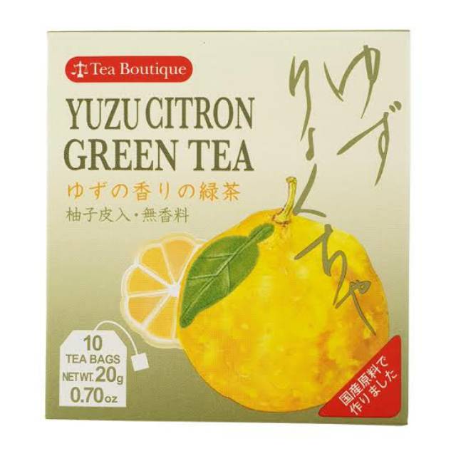 

sweet sakura tea greentea with yuzu citron