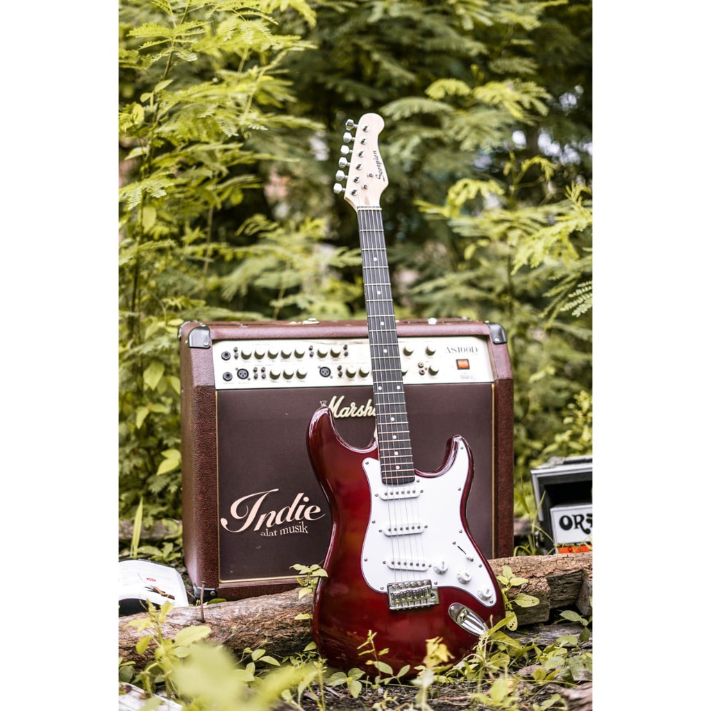 Gitar Elektrik Stratocaster Scorpion MS 100 RD