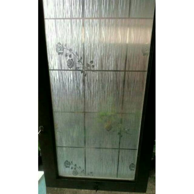 Stiker/sticker kaca/kaca film/motif bunga mawar