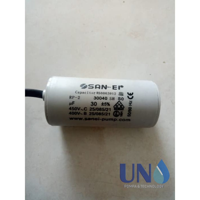 30 uf / 450 Volt SanEi Capacitor / Kapasitor Bulat Pompa Air