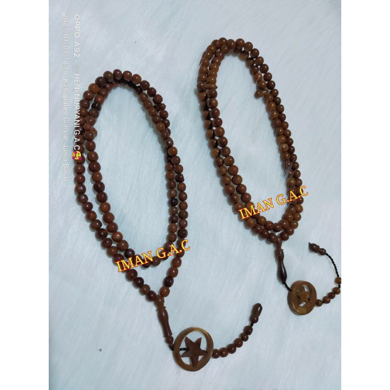 Tasbih kaokkah,kokka,kauka 100% asli kayu kaokkah/tasbih kaokkah 99butir