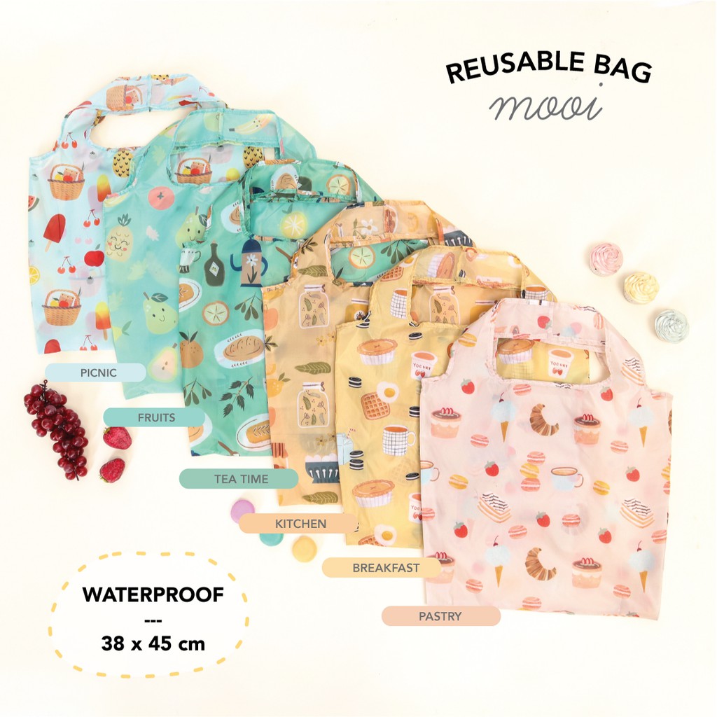 Mooi Reusable Bag Shopping Bag Printing-2