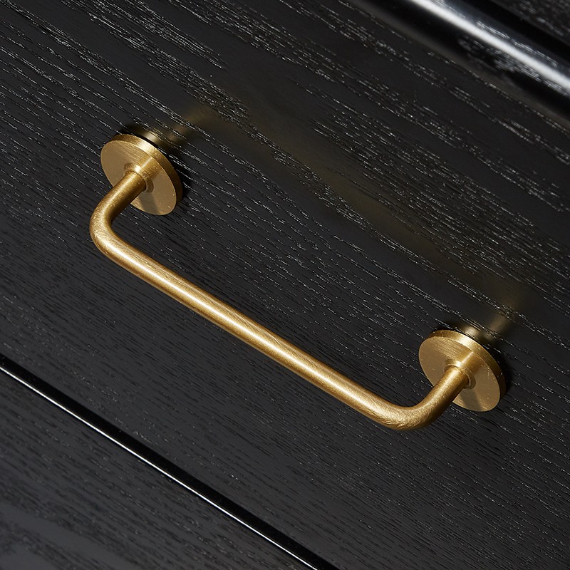 Solid Brass Furniture Handles Light Luxury Fashion Gold Wardrobe Dresser Cupboard Cabinet Drawer Pulls Shopee Indonesia