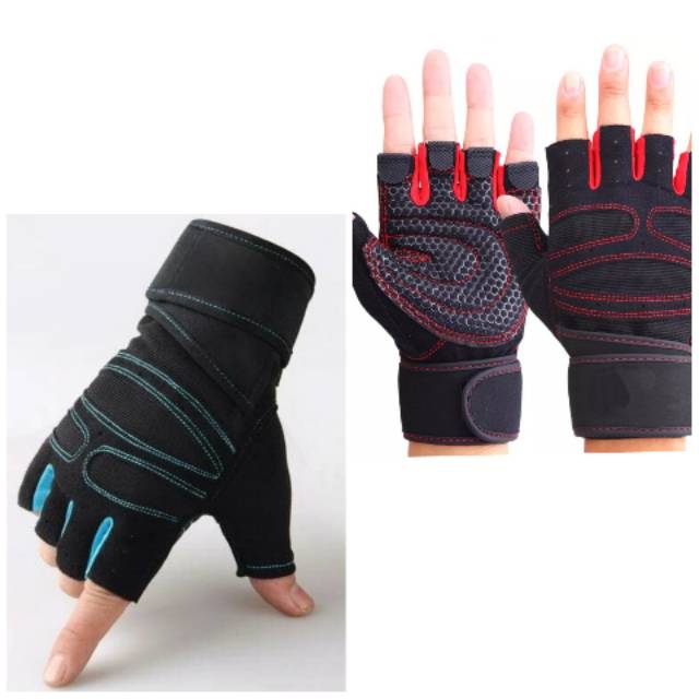 SARUNG TANGAN FITNESS - GYM GLOVES - LIFTING GLOVE PRIA &amp; WANITA