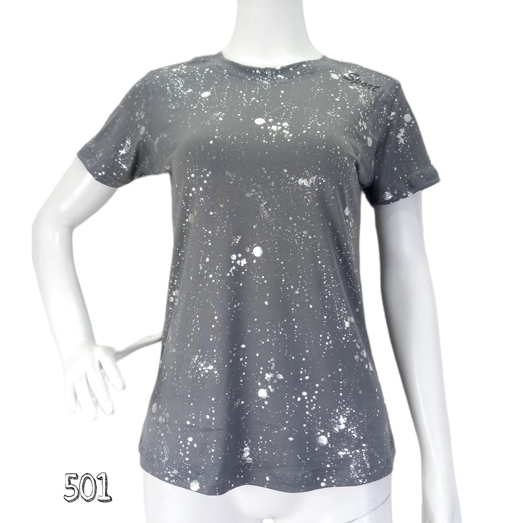 Kaos Senam Wanita/Pakaian Senam Wanita/Atasan Senam Zumba Wanita