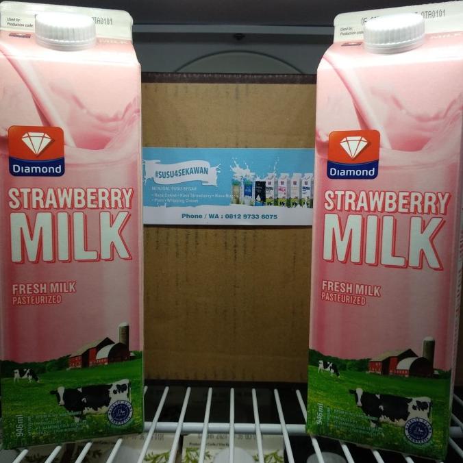 

[COD] Susu Freshmilk Diamond Stroberi 946ml / Susu Pasteurisasi [COD]