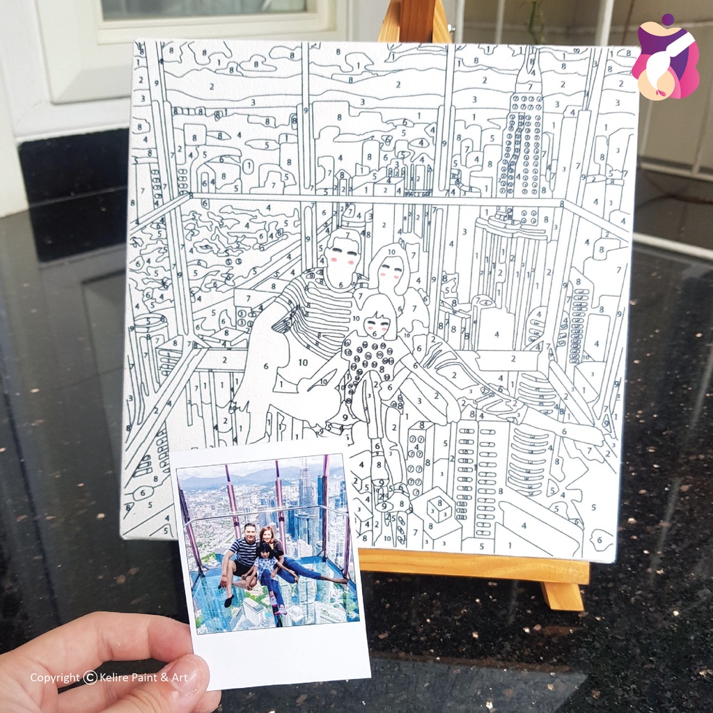 

Custom Paint by Number Illustration dari Photo