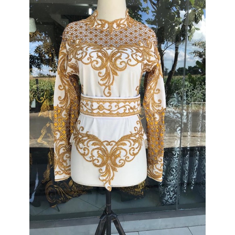 kebaya blduru pengantin atasan aja