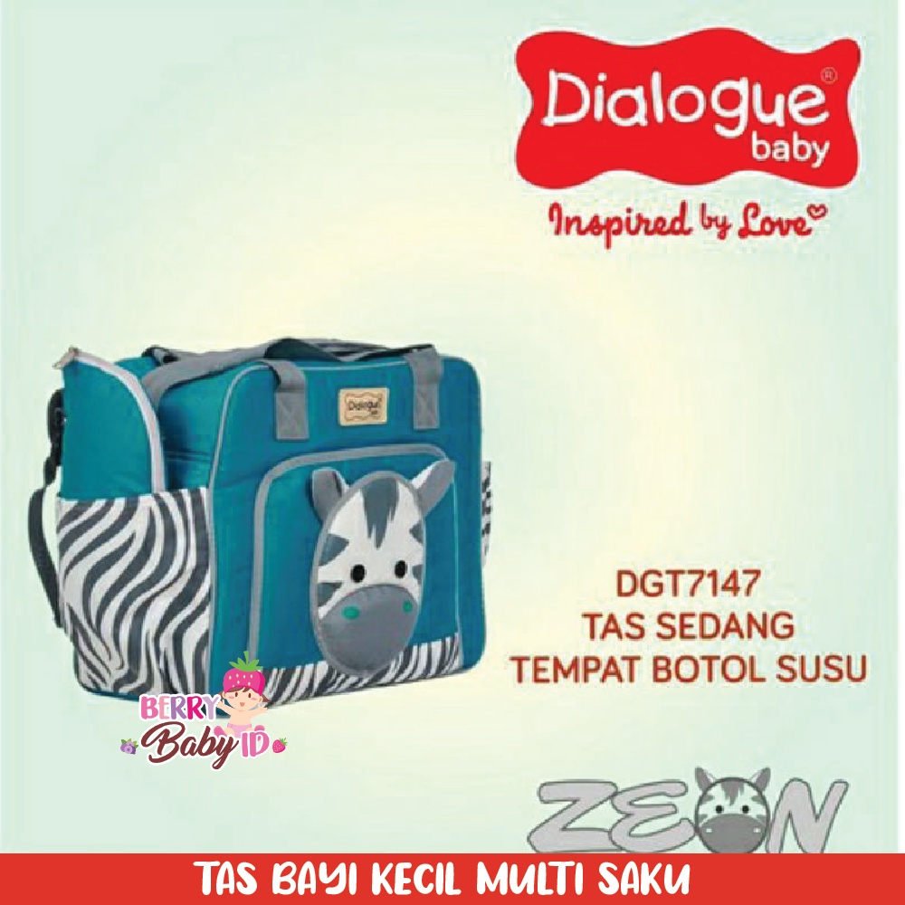 Dialogue Baby Diaper Bag Tas Bayi Medium Free Tempat Botol Susu Berry Mart