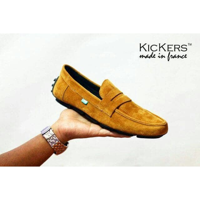 TERMURAH sepatu pria kickers JAVLIN Mocasin Slop casual slip on santai