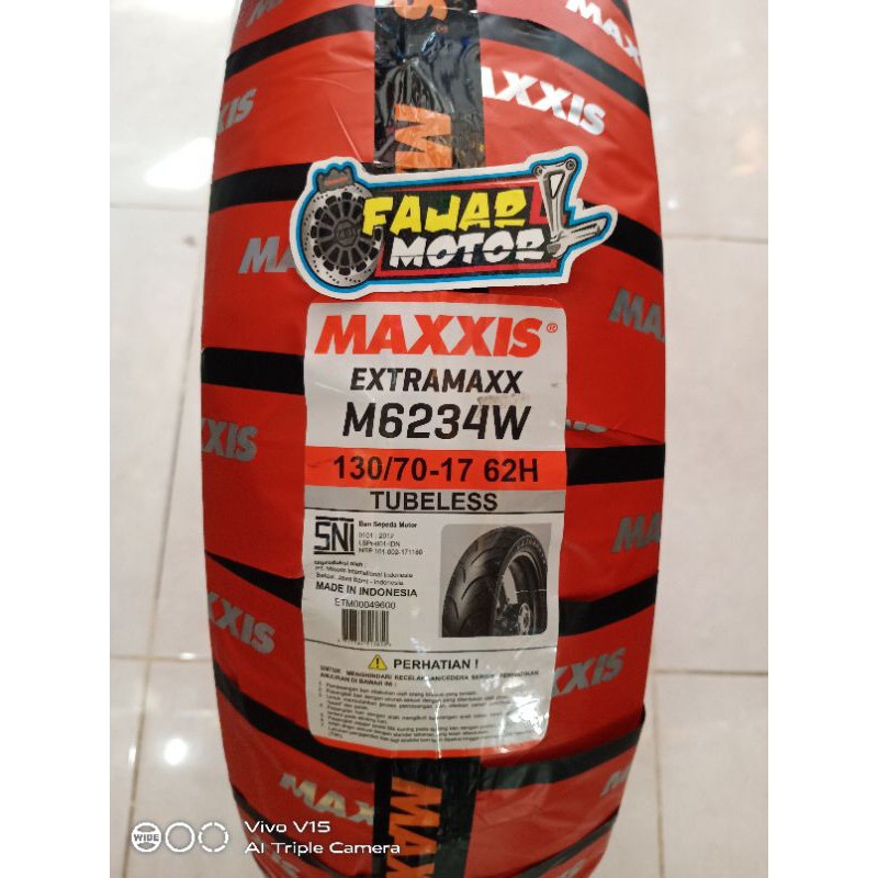 MAXXIS BAN LUAR TYPE EXTRAMAXX M6234W 130 /70-17 R26 130/70-17 extramaxx140/70-17 TUBELESS