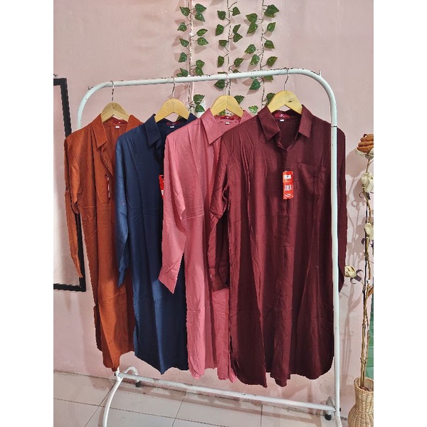 ATASAN TUNIK THREE COIN WANITA LENGAN PANJANG