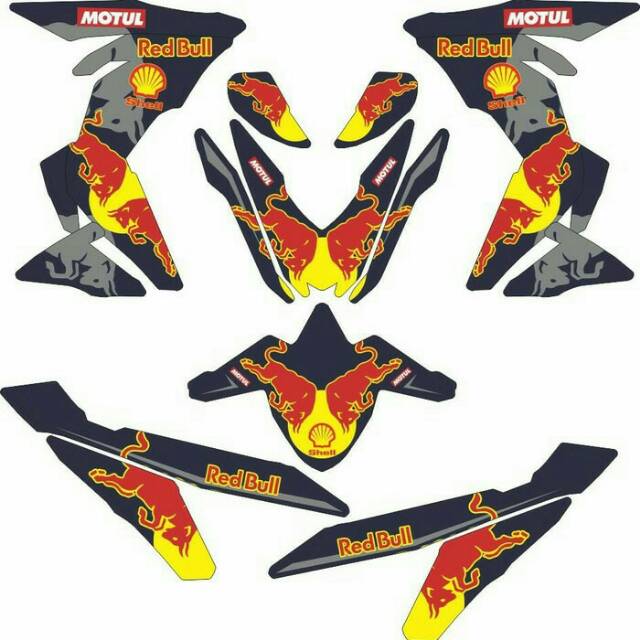Sticker Supra GTR 150 Fullbody Red Bull
