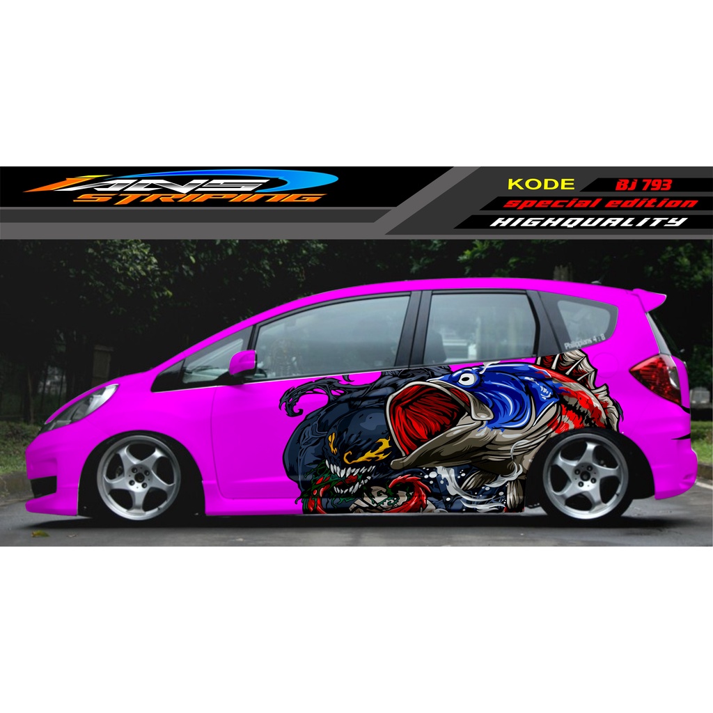 STICKER DECAL MOBIL JAZZ BRIO AVANZA SIGRA YARIS / STIKER VARIASI MOBIL / MODIF STICKER MOBIL 620