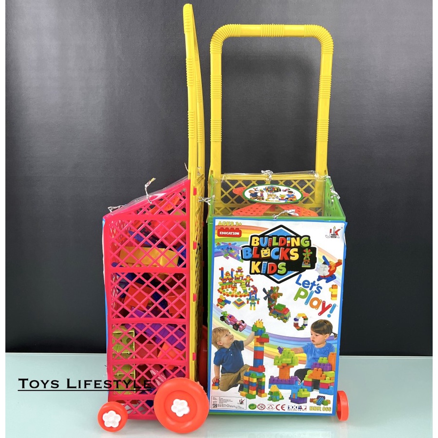 Mainan Troli Anak Keranjang Trolly Shopping Basket Trolley (Murah)