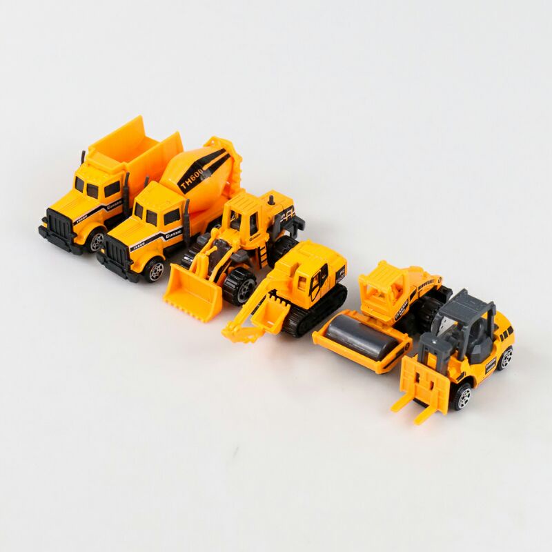 Mainan Mobil-Mobilan Truk Construction Diecast 6 Pcs Th735