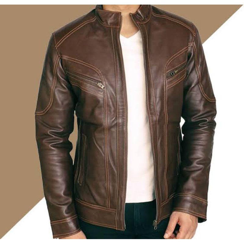 Jaket Kulit Sulam Domba Asli Garut