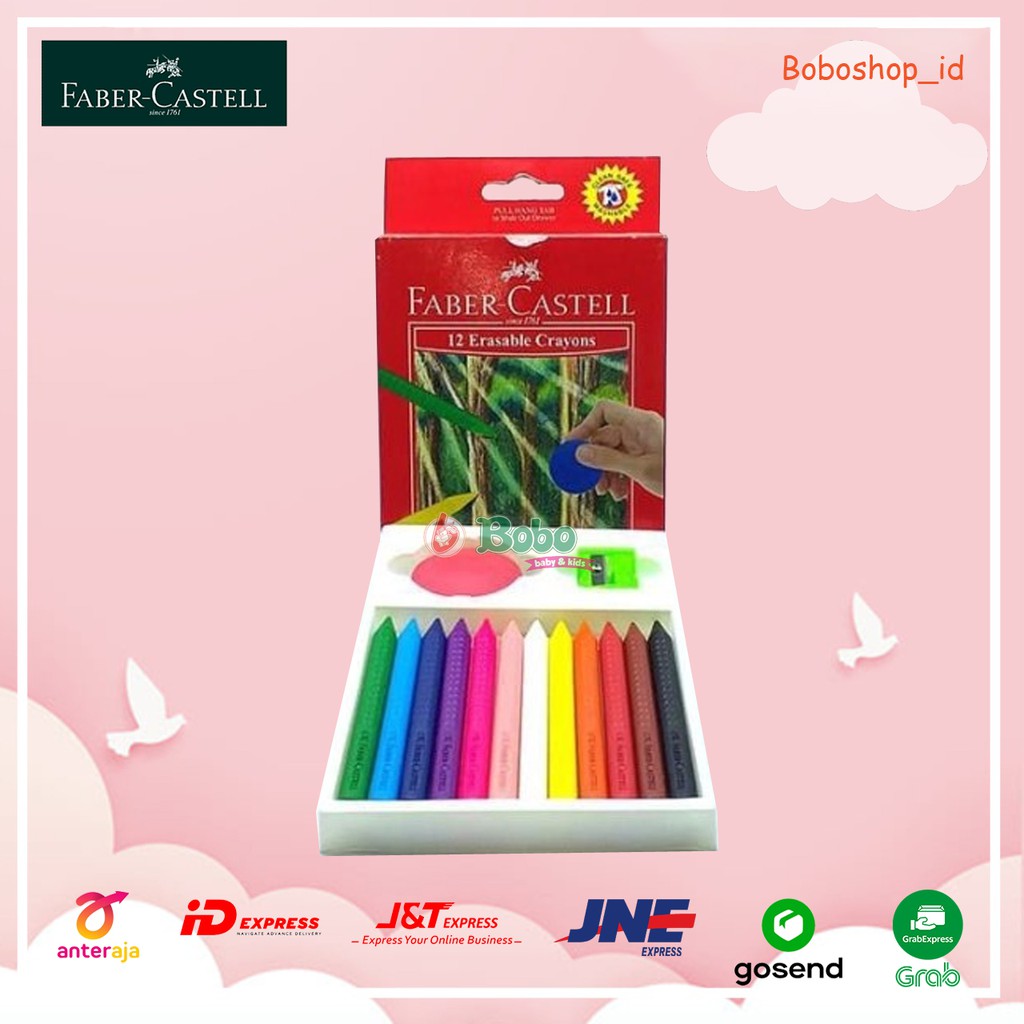 

Faber Castell 122530 Erasable Crayons 12
