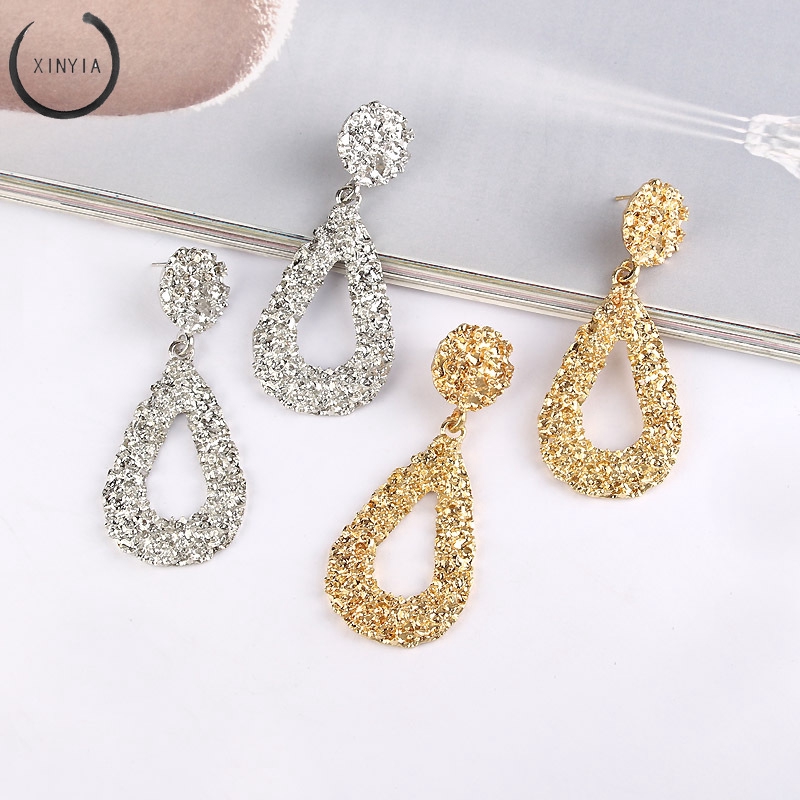 Lebaran Anting Tetesan Bahan Alloy Gaya Korea