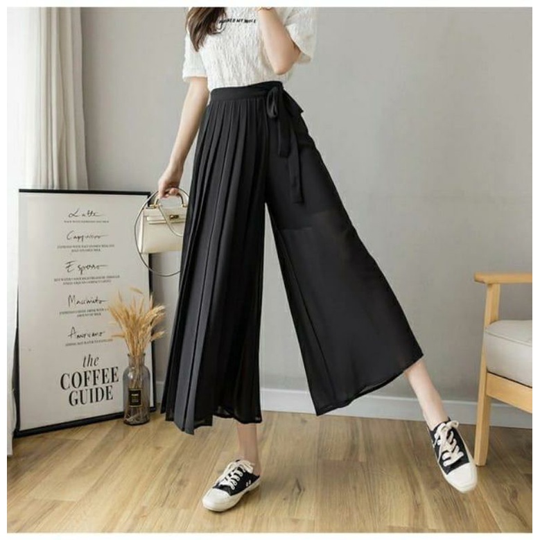 Naddean - Celana-Rok Kulot Wanita Import/ Korean Long Pants